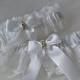 Wedding Garter Set - White Garters with Gorgeous White Raschel Lace