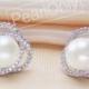 flower pearl earrings,9-10mm ivory pearl earings,jewellery pearl earring,pearl crystal earring,pearl bridal earings,wedding pearl earings