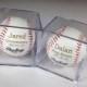 Groomsmen Gift -2 Rawlings Baseballs In Acrylic Cases - Laser Engraved - Personalized - Jr. Groomsmen Gift - Ring Bearer Gift - MLB Baseball