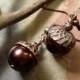 Acorn Dark Mocha Brown Antiqued Copper Earrings ONLY - Fall/ Autumn Bridal/Bridesmaid Jewelry, Fall Jewelry