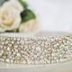 NEW Bridal Elegance Bridal Couture SILVER or GOLD pronged Rhinestone Wedding Gown Sash Belt