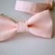 Boys Bowtie Ages 2-10 in Blush Pink- Pale Pink