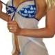 MLB Los Angeles Dodgers Lingerie Negligee Babydoll Sexy Teddy Set with Matching G-String Thong Panty - Only at Sexy Crushes