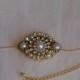 Gold Bridal Belt Sash Rhinestone Crystal,Pearls,Victorian Vintage Style Jewelry Wedding Dress Belt Accessory,Unique Bridal Sash Chain,Sash