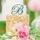 Wedding Cake Topper Letter Monogram in Glitter - Letter Cake Topper for Party Event Wedding Cake, Engagement, Shower, Etc. (Item - CTL900)
