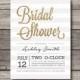 Glitter Bridal Shower Invite - Customizable - Digital Printable