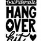 Bachelorette Hangover Kit with Heart- Custom Rubber Stamp - Deeply Etched - You Choose Size