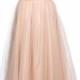 Blush Sequinned tea length Wedding Dress, knee length champagne tulle dress - MADE TO ORDER