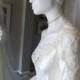Vintage 1982 Wedding Dress * Cream  & Lace . Matching Hat With Tulle Veil . Size 10-12 . FABULOUS VINTAGE CONDITION