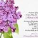 Vintage Hydrangea Wedding Shower Invitation Printable Custom Invite