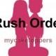 Custom wedding cake toppers --rush order