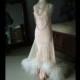 1920s inspired wedding dress evening gown bridal gown oozing with ostrich feathers