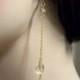 Citrine Briolette Dangle Earrings Opera Bridal Jewelry 14k Gold Filled -Ready Made