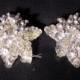 Vintage Silver Beaded and Sequin Shoe Clips or Collar Clip 1950's To 1960's classy Jewelry