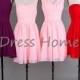 Chiffon Short Bridesmaid Dress/Purple Bridesmaid Dress/Pink Bridesmaid Dress/Short Red Bridesmaid Dress/Cheap Wedding Party Dress DH364
