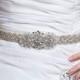 SALE LESLIE wedding bridal crystal pearl sash , belt