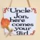Here Comes Your Girl Here Comes The Bride Wooden Wedding Sign Flower Girl Ring Bearer