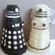Dr Who Inspired Cake Topper, Wedding Cake Topper, Dalek Cake Topper, Dr Who, Dalek, Geeky Wedding, Dr Who Wedding, Bride and Groom,