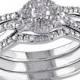 Allura 1/3 CT. T.W. Diamond Bridal Set in Sterling Silver (GH) (I2-I3)