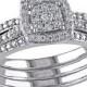 Allura 1/3 CT. T.W. Diamond Bridal Set in 10K White Gold (GH) (I2-I3)
