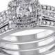 Allura 1/2 CT. T.W. Diamond Bridal Set in Sterling Silver (GH) (I2-I3)