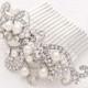 Crystal Pearl Wedding Hair Comb Prom Bridal Hairpiece Gatsby Old Hollywood Wedding Silver Hair Combs Headpiece Jewelry Accessory