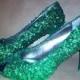 Sequined and glitter high heels for party or wedding.  You choose the colors you like. Completely customized.
