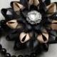 Wrist Corsage, Flower Corsage Bracelet, Black Corsage Flower, Stretch Bracelet, Wrist Flower, Flower Bracelet for Prom, Bridesmaids, Wedding