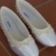Wedding Flat Shoes Ivory Off-white White