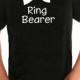 Stylish Bow Tie Ring Bearer T-Shirt with Custom Wording