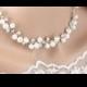 Bridal Necklace Wedding Necklace Crystal Pearl Wedding Bridal Necklace Set Bridal Jewelry Wedding Jewelry Bridal Accessories Style-N26