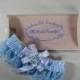 1960s Bridal Blue Lace Garter with its Original Box