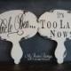 Double Sided Paddle Signs, Chalkboard, Handpainted, Mr and Mrs, Engagement Photos, Wooden Paddle Set, Chalk Board, Reversible