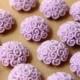 10 pc. Pale Lavender Twirl Bouquet Cabochon 24mm - RES-491