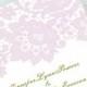 Cheap Romantic Blush Pink Lace Wedding Invitations EWI327