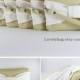 Set of 6 Wedding Clutches, Bridesmaids Clutches / Cream with Ivory Bow Clutches - MADE TO ORDER