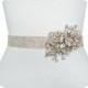 JACQUELINE II - Crystal Rhinestone Wedding Sash, Bridal Beaded Belt, Bridal Rhinestone Belts