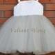 Lovely White Sequin Silver Tulle Flower Girl Dress Wedding Baby Girls Dress Rustic Baby Birthday Dress Knee Length
