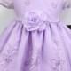 New Infant Girl & Toddler Easter Wedding Formal Party Dress Size: S,M,L,XL Lilac