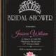 Bridal Shower invitation Wedding Shower invitation Princess BRIDAL Wedding Gown Floral Blooms  Invitation Card Design elegant  - card 47