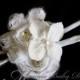 White Flower Headband / White Flower Hair Clip