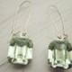 Vintage Earrings Light Green Mint Earrings Swarovski Crystal Earrings Spring Wedding Bridal Jewelry Bridesmaid Gift