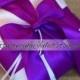 Pet Ring Bearer Pillow...Made in your custom wedding colors...shown in white/royal purple 