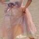 50s Style Blush Pink Metallic Lace Ivory Vintage Wedding Dress - Gunne Sax by Jessica McClintock