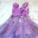 Easter Dress, Flower girl dress, Lilac Plum Chiffon Lace Dress,Easter Girls dress,baby dress,Birthday dress, Easter Sunday , Lavender dress,