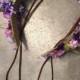 Festival crown- purple flower crown -special order fir Gina-halo- Coachelle- Rave- Beach- Hippie headband rose headband