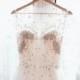Stunning Hand Beaded Wedding Bridal Dress in Ivory or White. Also available as a long sleeve.