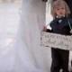 Here comes the bride, ring bearer/flower girl wedding sign 