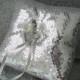 Silver Sequins Fabric Ring Bearer Pillow
