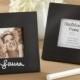 96 Chalkboard Style Black Frame Wedding Place Card Holders